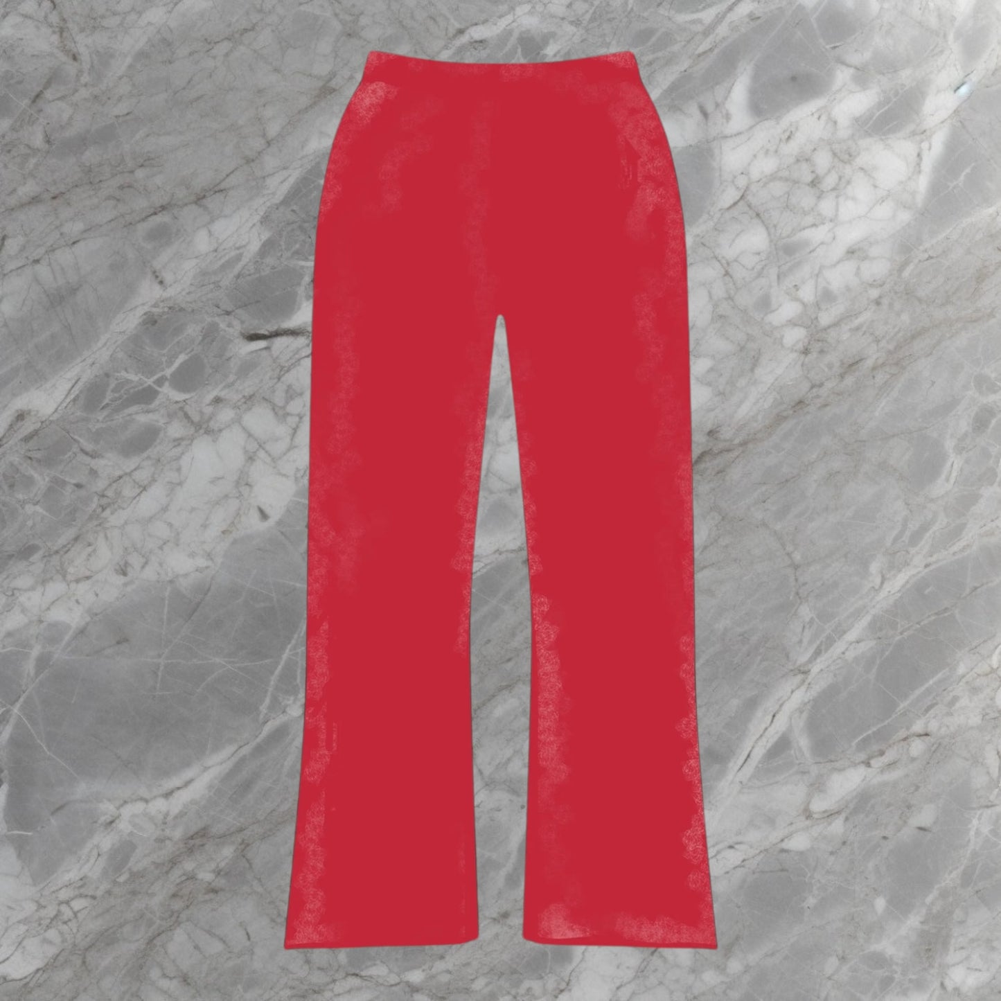 Red Flare Joggers