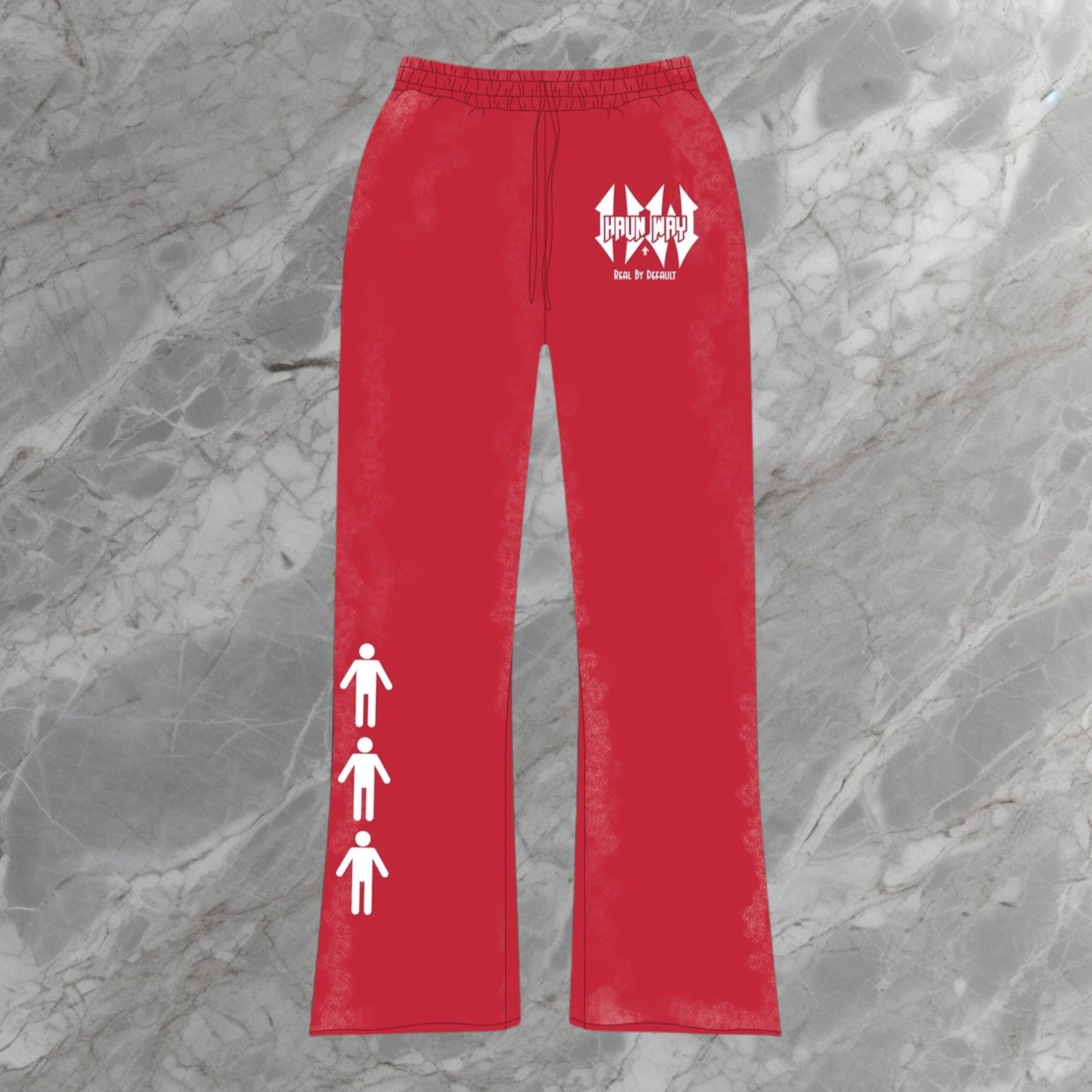 Red Flare Joggers