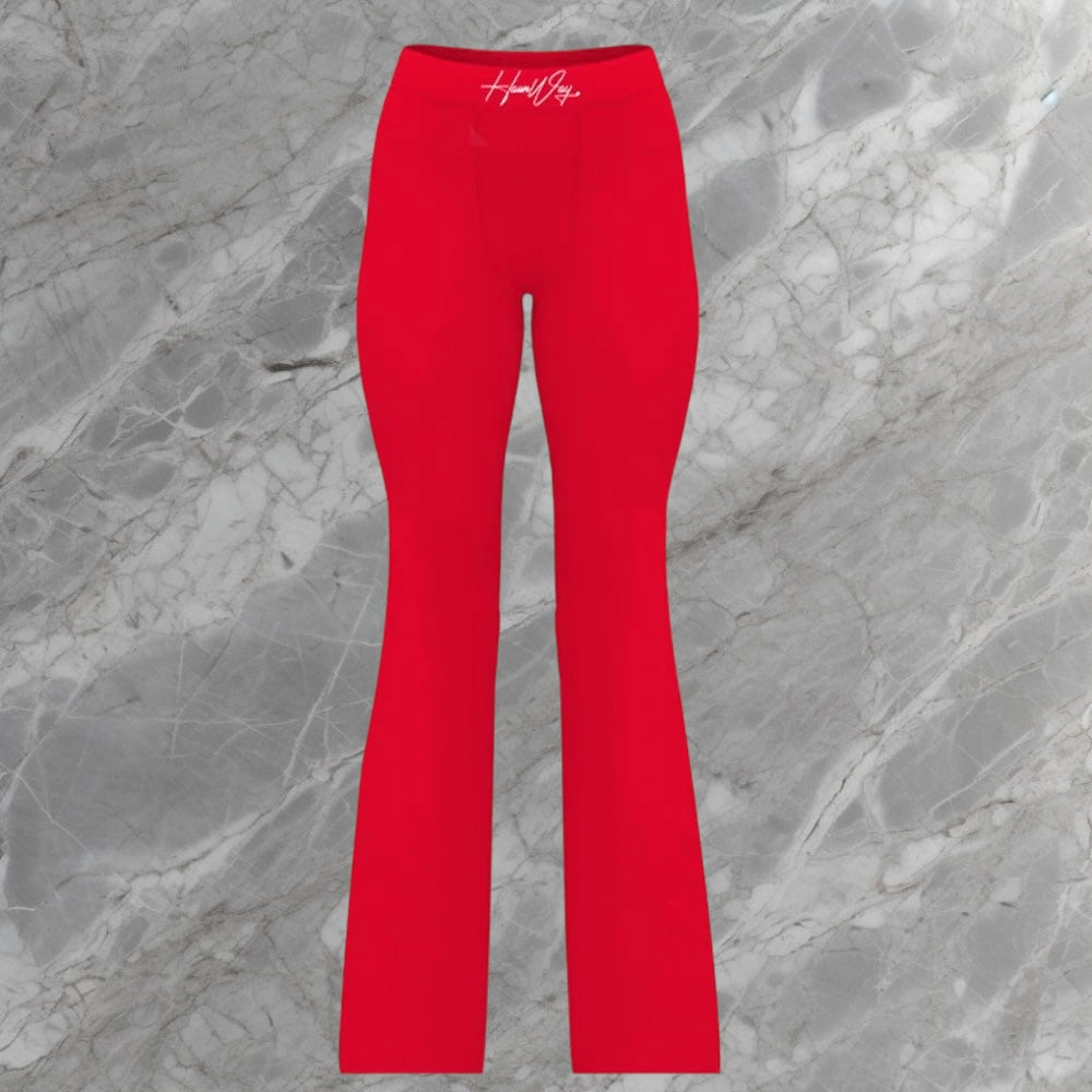 Red Comfy Flares