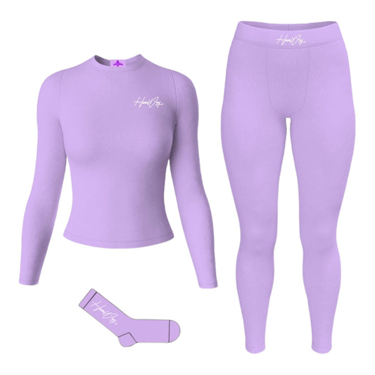 Conjunto de dos piezas color lavanda